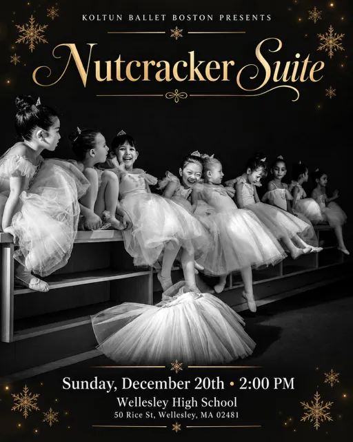 Koltun Ballet Boston presents Nutcracker Suite — Sunday, December 20th, 2:00 PM, Wellesley High School